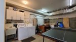 Washer and Dryer and Ping Pong in Heated Garage